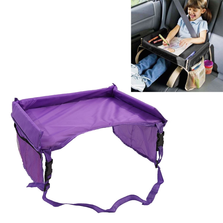 

Child Baby Toddler Stroller Organizer Travel Snack Toy Car Seat Activity Tray(Purple)