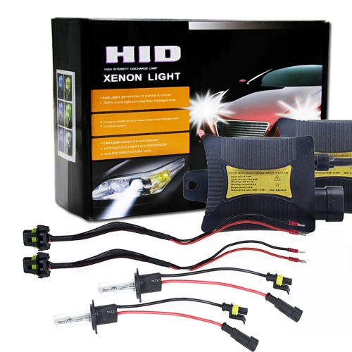 

55W H1 6000K 3200LM HID Xenon Light Conversion Kit with High Intensity Discharge Lamp Slim Ballast, White