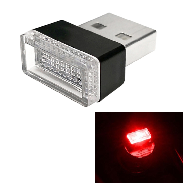 

Universal PC Car USB LED Atmosphere Lights Emergency Lighting Decorative Lamp(Red Light)