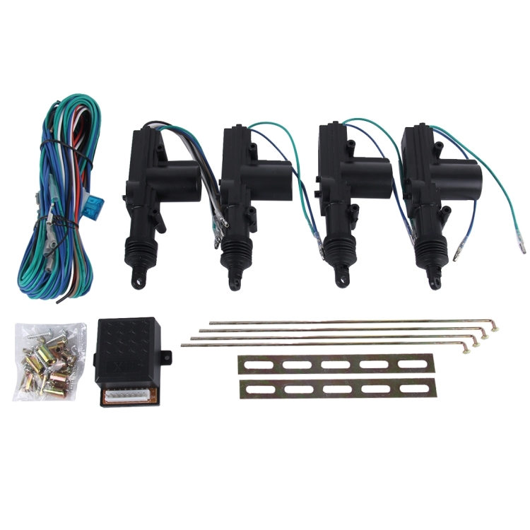 

Car Security Waterproof Alarm & Keyless Entry Locking System with 4 Car Power Door Lock Actuator Motors
