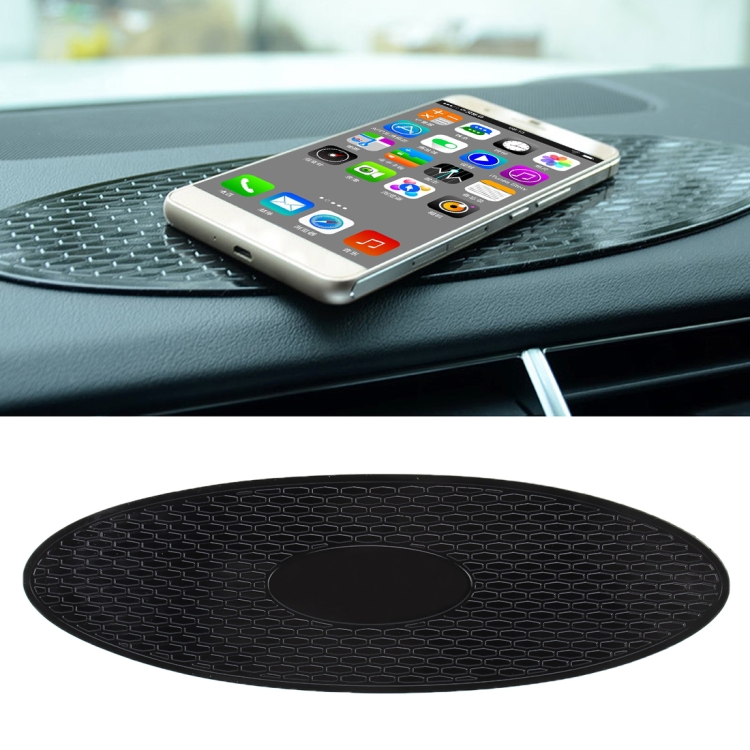 

Car Auto Oval Soft Rubber Dashboard Anti-slip Pad Mat for Phone / GPS/ MP4/ MP3, Size: 30*9.5cm