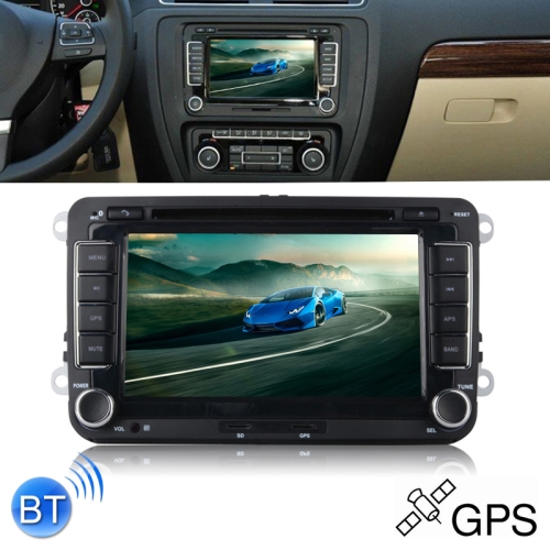

7 inch Double Din Car DVD GPS Navigator Radio 1080P HD Stereo Player for Volkswagen VW Golf 6 Touran Passat, Support USB / TF Card, Rear View, Bluetooth with Decoding
