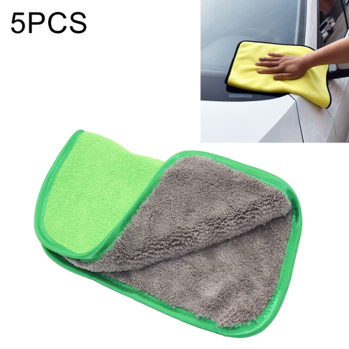 

5 PCS 30 x 30cm Microfiber Absorbent Cleaning Drying Clean Cloth Washing Car Care Wash Towel