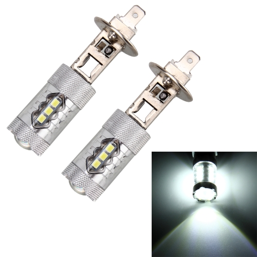 

2 PCS H1 DC 12V 5W 250LM Auto Car Fog Lights with 16 SMD-2835 LED Bulbs (White Light)