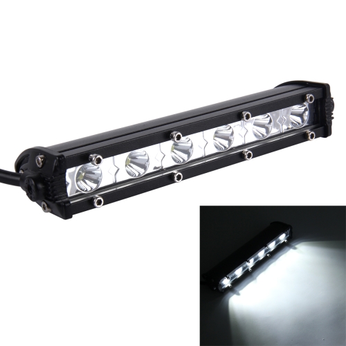 

DC 10-30V 18W 2300LM 6500K Waterproof Vehicle Car Boat Marine External Work Lights Emergency Lights 30 Degrees Adjustable Spot Light LED Car Bulbs with 6 Intense CREE LED Lights(White Light)