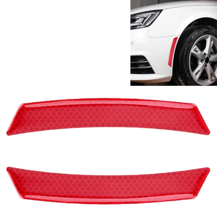 

2 PCS Car-Styling Wheel Eyebrow Decorative Sticker Decorative Strip (Red)