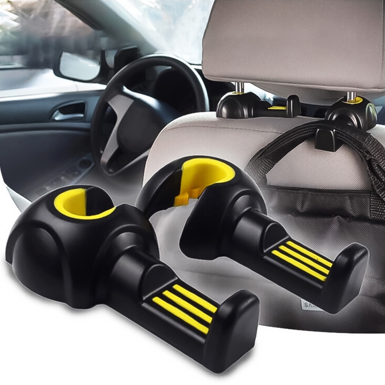 

3R-2112 2 PCS Car Seat Back Convenient Hooks Bags Hanger Holder, Random Color Delivery
