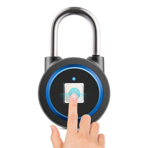 

Waterproof Intelligent Bluetooth Fingerprint Padlock Remote Unlocking for iOS / Android (Blue)