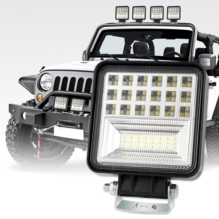 

2 PCS 4 inch 20W Spot / Flood Light White Light Square-Shaped Waterproof Car SUV Work Lights Spotlight LED Bulbs, DC 9-30V