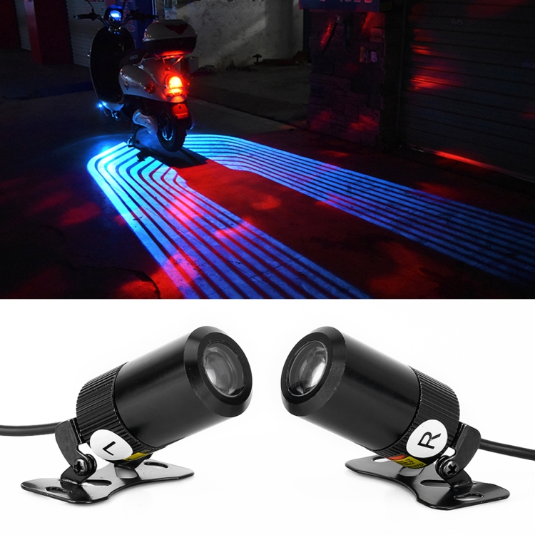 

2 PCS DC 8-36V 3W Motorcycle LED Projection Lamp Light, Cable Length: 2.4m(Ice Blue Light)