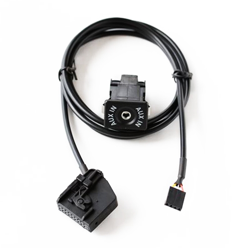 

AUX Adapter Switch Plug + Wiring Hardness for Volkswagen Audi MFD2 RNS2 / Ford, Cable Length: 1.5m