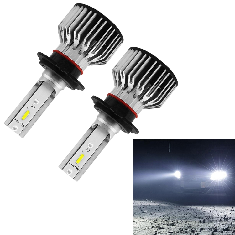 

S6 2 PCS H7 30W 3800LM 6000K IP68 LED Headlight Bulbs High Beam Conversion Kit DC 9-36V (White Light)