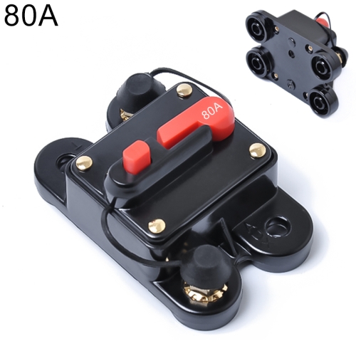 

80A DC 12-24V Car Audio Stereo Circuit Breaker Automatic Reset Fuse Holder