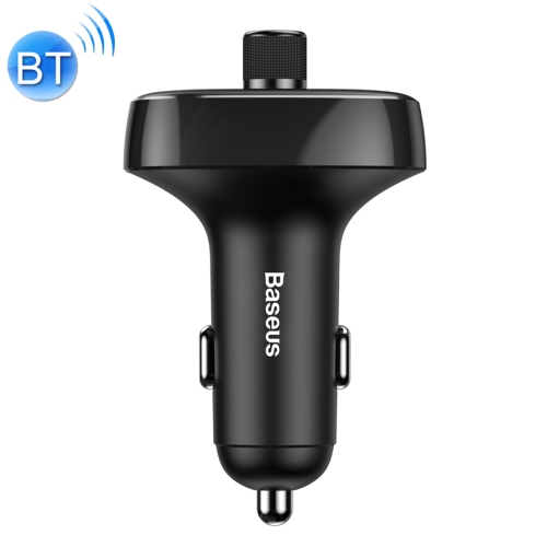 

Baseus T Typed Bluetooth MP3 Car Charge, For iPhone, Galaxy, Huawei, Xiaomi, HTC, Sony and Other Smartphones(Black)