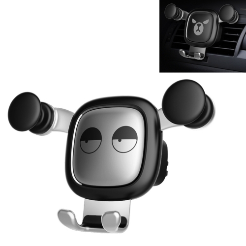 

Big Eyes Pattern Gravity Cartoon Air Vent Car Mount Phone Holder(Silver)