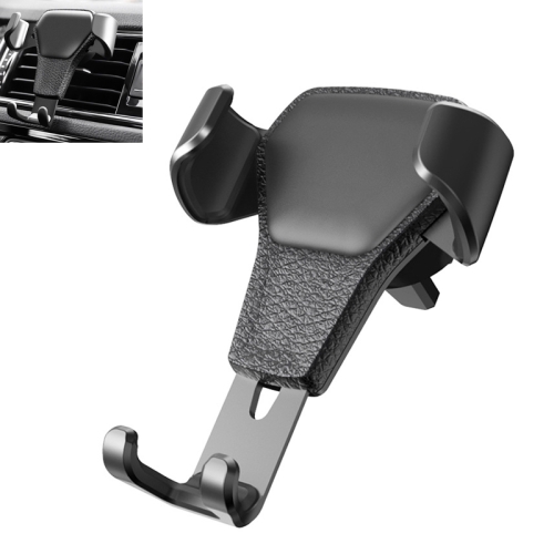 

Litchi Texture Gravity Car Mount Phone Holder (Black)