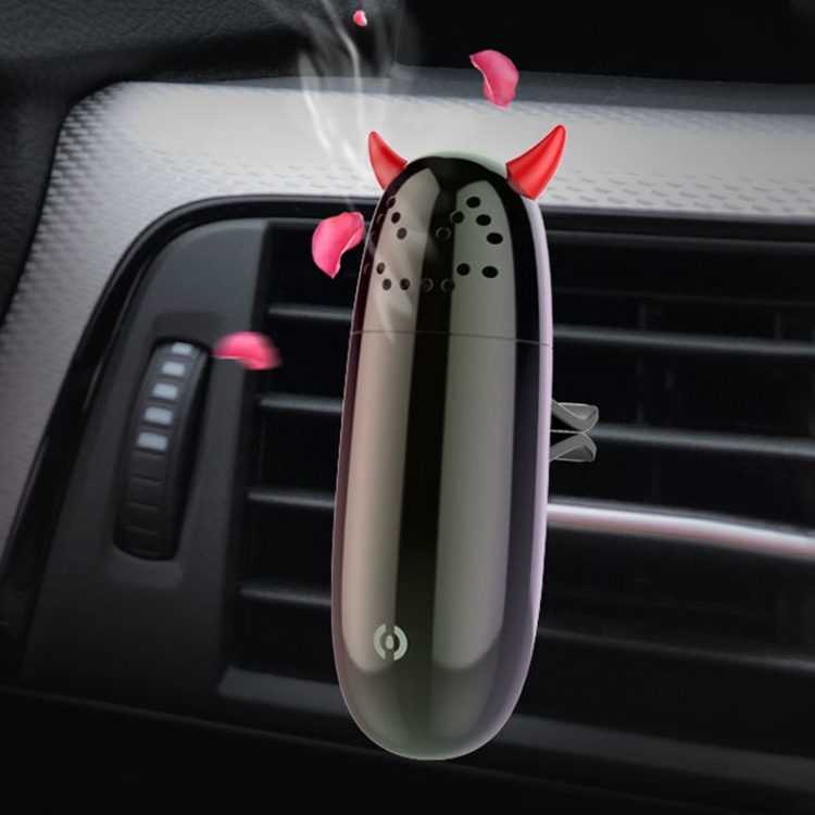 

General Metal Car Aromatherapy Automotive Aromatherapy Clamp Air Purifier Humidifier (Black)