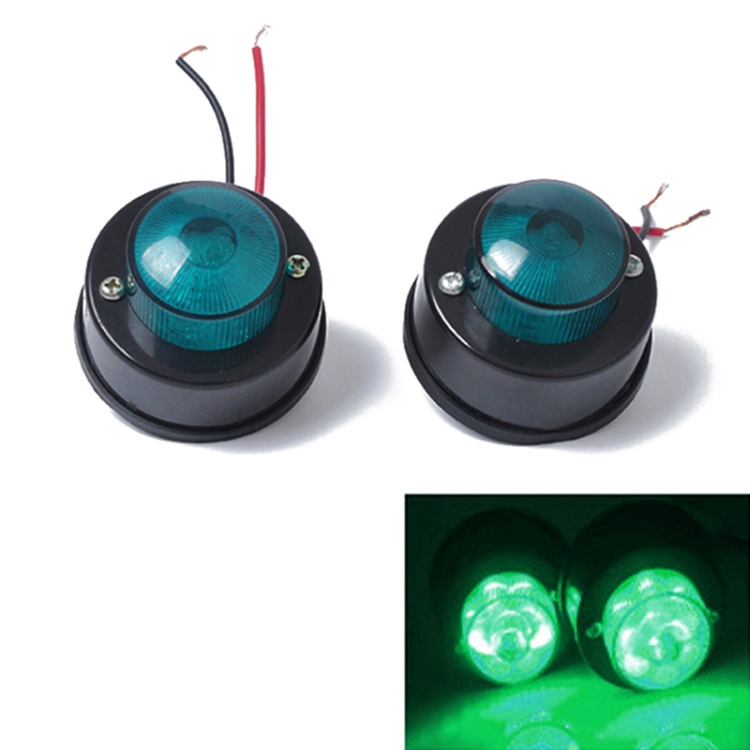 

2 PCS 7LEDs Car Clearance Light Marker Light for Truck DC 12V(Green Light)