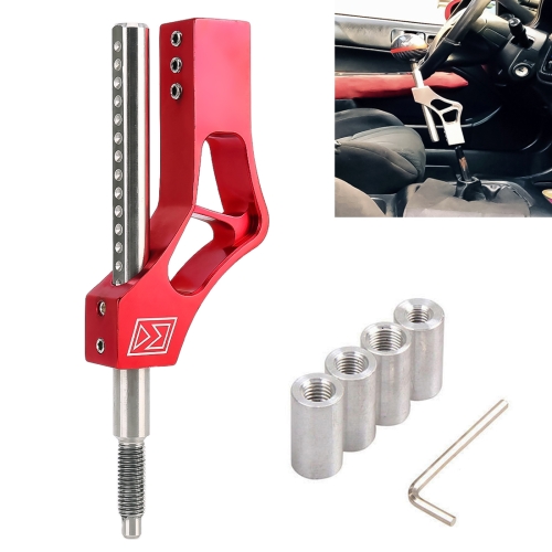 

Car Modification Heightening Gear Shifter Extension Rod Adjustable Height Adjuster Lever Shift Lever with Adapters for Honda(Red)