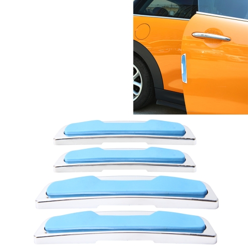 

4 PCS Car Door Side Guard Anti Crash Strip Car Exterior Avoid Bumps Collsion Impact Protector Fashion Design Car Sticker(Blue)