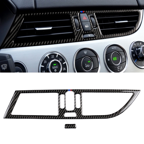 

2 PCS Car Carbon Fiber Intermediate Air Outlet Panel Three Color Decorative Sticker for BMW Z4 2009-2015