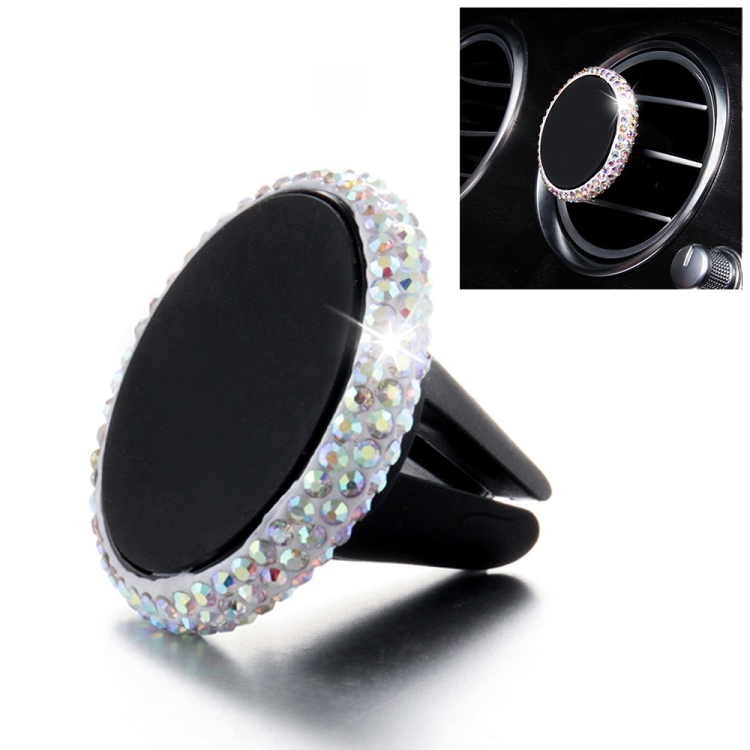 

Car Diamond Magnetic Air Outlet Mobile Phone Holder (Colourful White)