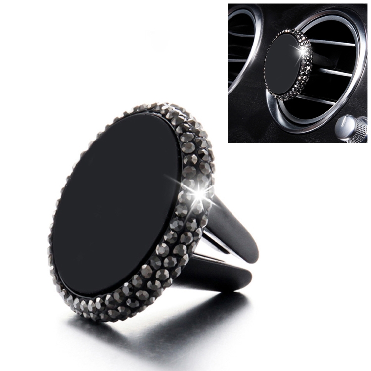 

Car Diamond Magnetic Air Outlet Mobile Phone Holder(Black)