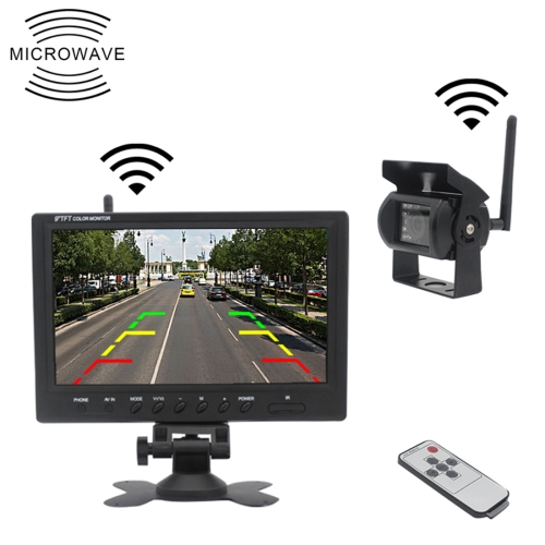 

PZ-610-W 7 inch Wireless Single Cameras Rear View Camera Infrared Night Vision Rear View Parking Reversing System