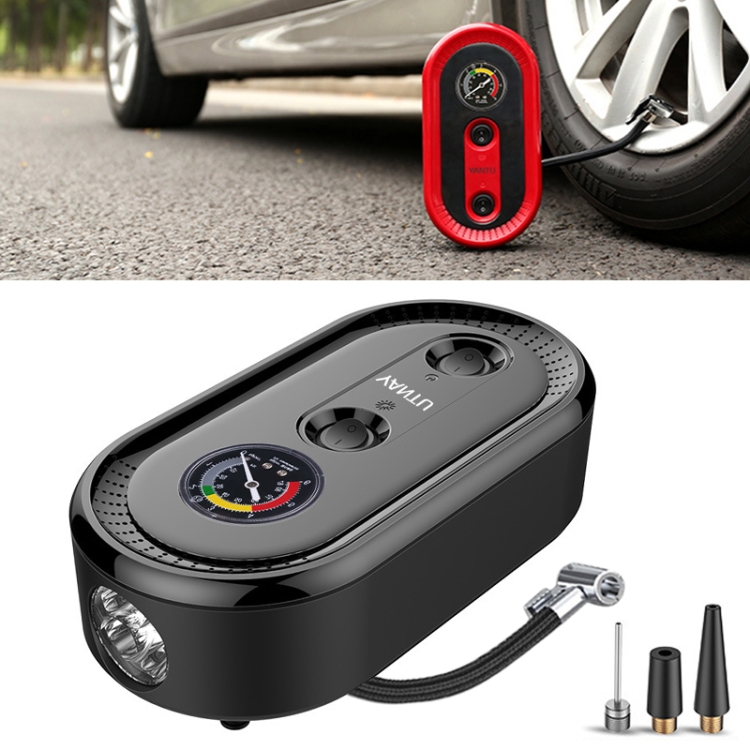

DC12V 120W Portable Mechanical Dial Display Air Pump Tire Inflator Car Tire Pump Inflatable Pump(Black)