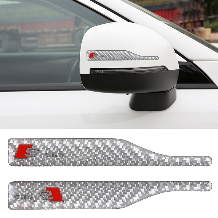 

2 PCS Car-Styling Rearview Mirror Sticker Random Decorative Sticker(Silver)