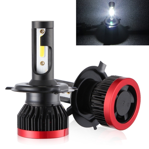 

2 PCS EV7 H4 / HB2 / 9003 DC 9-32V 36W 3000LM 6000K IP67 LED Car Headlight Lamps, with Mini LED Driver and Cable (White Light)