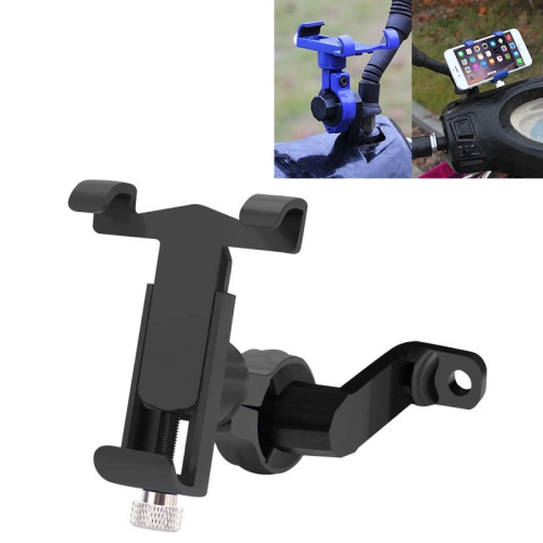 

360 Degree Rotatable Aluminum Alloy Phone Bracket for Electric Car / Motorcycle, Suitable for 50-100mm Device(Black)