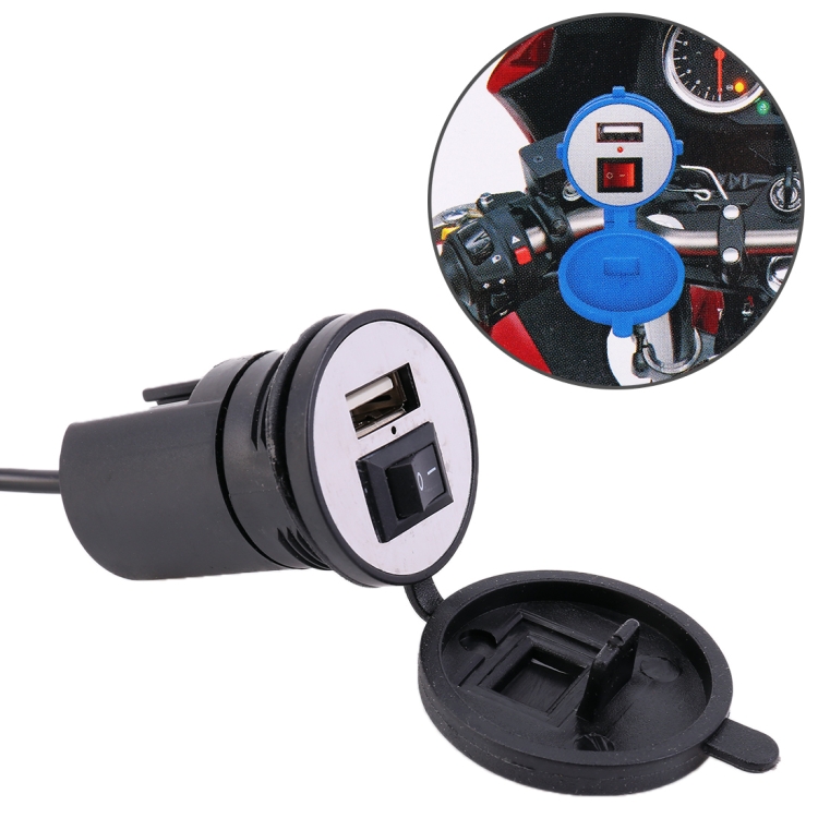 

Universal Motorcycle USB Phone Charger Fast Charging, Random Color Delivery