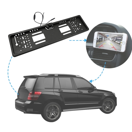

PZ421-WF Europe Car License Plate Frame 170 Degree WIFI Rear View Camera