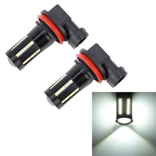 

2 PCS H11 / H8 DC9-16V / 8.2W / 6000K / 655LM Car Auto Fog Light 66LEDs SMD-2016 Lamps