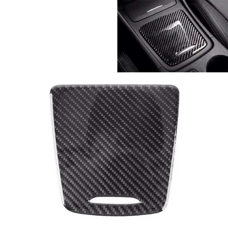 

Car Carbon Fiber Storage Box Panel Decorative Sticker for Mercedes-Benz GLA