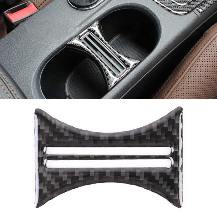 

Car Carbon Fiber Water Cup Holder Decorative Sticker for Mercedes-Benz GLA