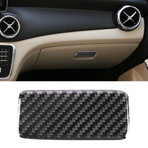 

Car Carbon Fiber Central Control Storage Box Panel Decorative Sticker for Mercedes-Benz GLA