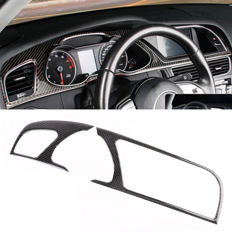 

2 PCS Car Carbon Fiber Navigation Decorative Frame for Audi A5