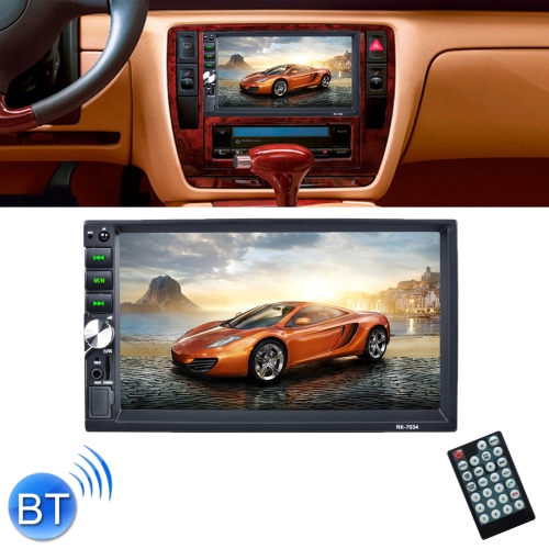 

7034 HD 2 Din 7 inch Car Radio Receiver MP5 Player, Support FM & AM & Bluetooth & TF Card