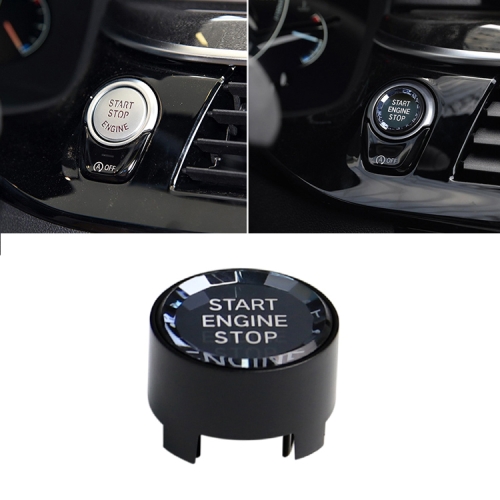 

Car Start Stop Engine Crystal Button Switch Replace Cover G / F Underpan for BMW X5 / 6 / 7 Series F1516G12 (Black)