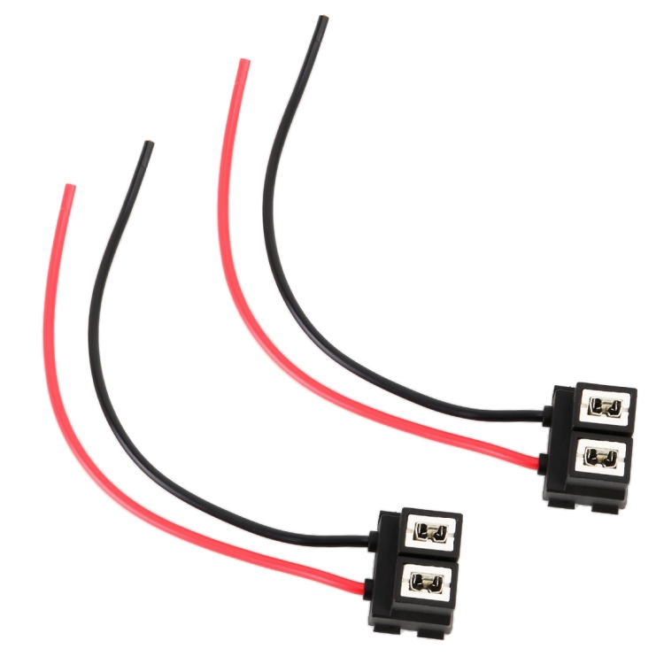 

2 PCS Car H7 Ceramics Elbow Bulb Holder Base Female Socket with Wire