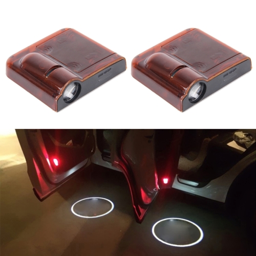 

2 PCS LED Ghost Shadow Light, Car Door LED Laser Welcome Decorative Light, Display Logo for Volkswagen Car Brand(Red)