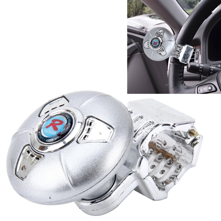 

312A Silver Car Auto Universal Steering Wheel Spinner Knob Auxiliary Booster Aid Control Handle