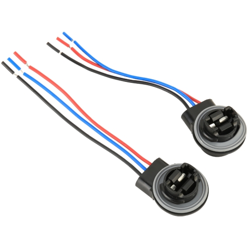 

1 Pair 3157 Bulb Holder Base Female Socket with Wire