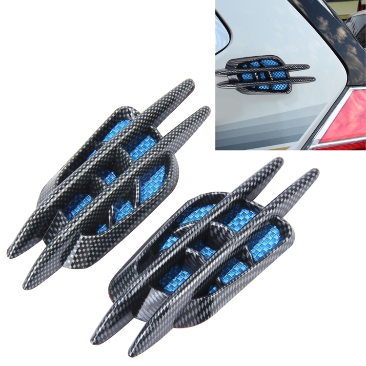 

2 PCS Car Plastic Decorative Sticker, Size: 12.5 x 4.5cm(Black)