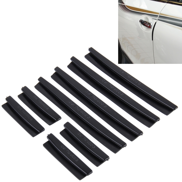 

FR JG-031 8 PCS Rubber Car Side Door Edge Protection Guards Cover Trims Stickers(Black)
