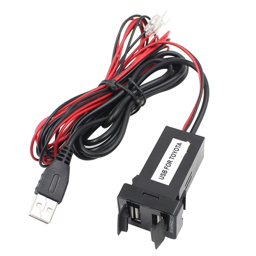 

Car DC12V 2.1A Dual USB Charger Audio Port Interface for Toyota, with Audio USB