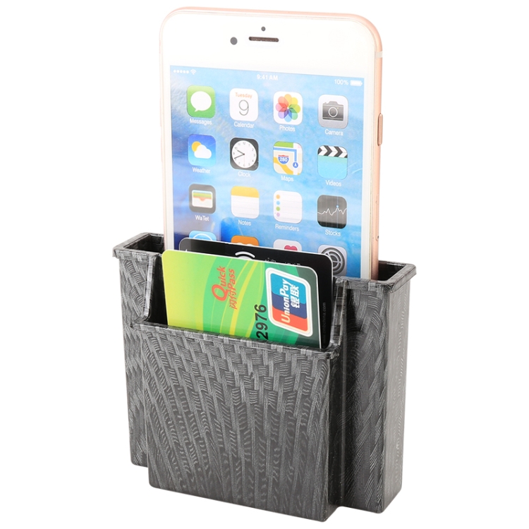 

Portable Car Mobile Phone Card Storage Box (Grey)