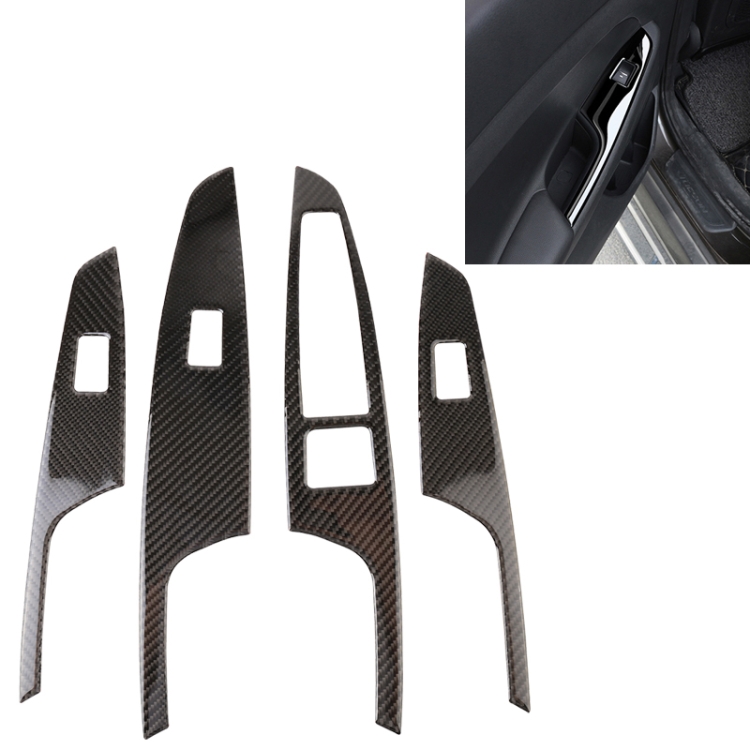 

Car Carbon Fiber Window Lift Panel Decorative Sticker for Hyundai Tucson